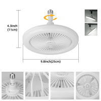Lámpara De Techo LED E27 Con Control Remoto 85-265V Dimmable 24W Luz De Ventilador Inteligente Para Decoración De Dormitorio Y Cocina - details 11