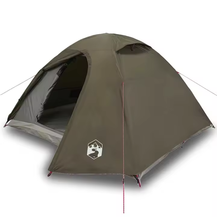 vidaXL Tienda de campaña iglú para 4 personas impermeable marrón - 1