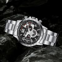 Juego De 5 Regalos Para Hombre Reloj De Cuarzo De Acero Versátil Y Moda Con Solares Y Cortauñas Estuche De Regalo - details 2