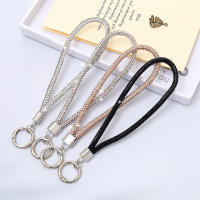 Lanyard De Lujo Para Móvil Con Diamantes Llavero De Cadena De Equipaje Colgante DIY Antipérdida Para Adultos Material De Poliéster - details 0