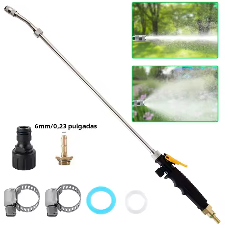 Varita De Rociador De Acero Inoxidable De 29 Pulgadas Con Conector Rápido De Cobre 3/8 Pulgadas Varita De Rociado Ajustable Para Riego Y Repuesto De Mangue - 1