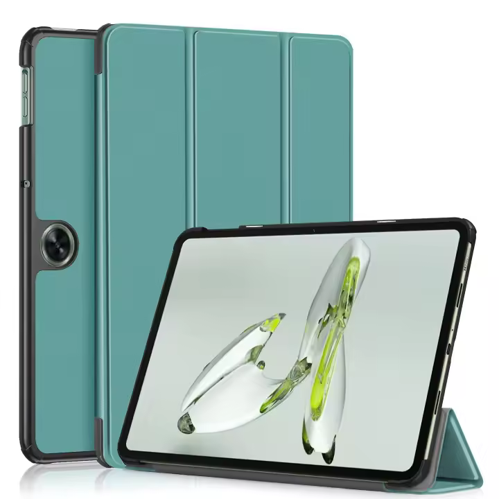 For OnePlus Pad Go / Oppo Pad Air 2 Smart Case PU Leather Trifold Stand Tablet Cover - 1