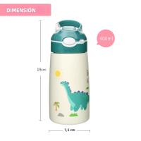 Kids Insulated 316 Stainless Steel Water Bottle with Straw, BPA-Free Sports Metal Water Bottle for Home, Office or Car, 14 OZ - details 2
