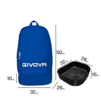 Mochila Deportiva Givova Zaino Sport Big  Mochilas de fútbol y gimnasio  Mochila con zapatillero  Varios Colores - details 0