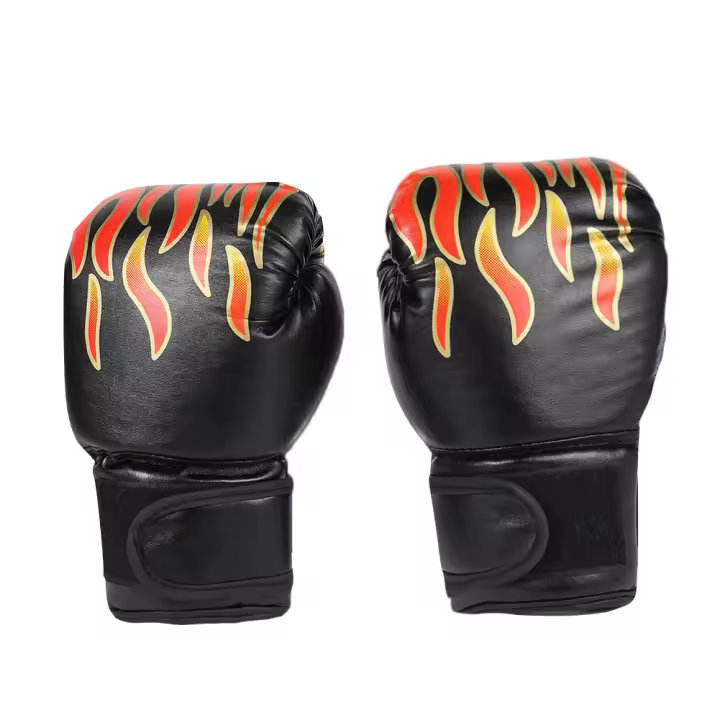 Guantes De Boxeo Para Niños 2Pcs Entrenamiento De Golpes Sparring De Kickboxing Protección De Mano Mitts Azul Negro Rojo Fitness - 1