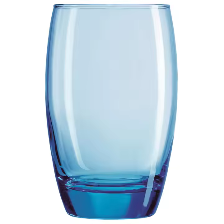 ARCOROC SALTO ICE BLUE Caja 6 Vasos Altos Vidrio 35CL Transparente Brillo Fabricado en Francia Reciclable - 1