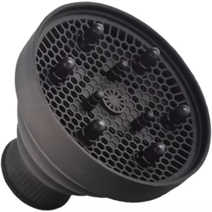 Cubierta de silicona para parabrisas de secador de pelo, difusor para secador de pelo, diseño plegable y con protección térmica. - 1