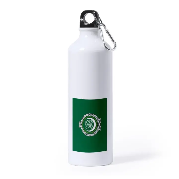 MERCHANDMANIA BIDON GRANDE 800 ML ACERO INOXIDABLE bandera liga arabe gobierno oriente medio deporte deportivo con mosqueton botella - 1