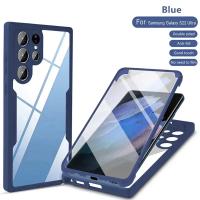 Funda De Teléfono HD Transparente Con Protección 360 Grados Para Samsung S24 Ultra S23 plus S22 S21 FE A55 A35 A25 A15 4G 5G Antisuciedad Resistentes Al Agua Y Arañazos Con Protección De Lente De Cámara - details 7