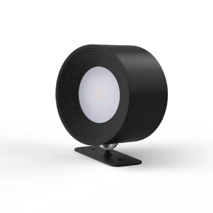Lámpara de pared interior del LED, lámpara de pared del dormitorio, Batería recargable, control tactil, rotación de 360 °, lámpara de la escalera del pasillo de la sala de estar (Negro) - 1