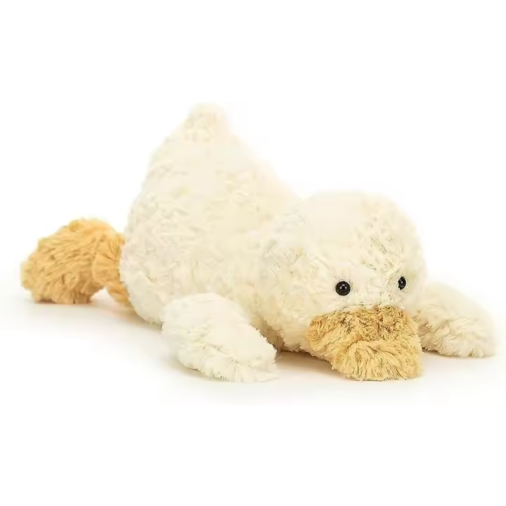 Lindo Pato animales de Plush, suave Pato Blanco sudadera almohada kawaii abrazando squishy Pato plushie juguetes Regalos para niños Navidad Día de San Valentín - 1