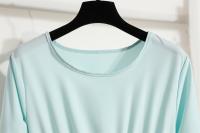 Vestido Largo Para Mujer Verano Otoño Mujer Vestidos Sólidos Manga Larga Cuello Redondo Casual Chiffon Vestidos Musulmanos Sólidos Sueltos Maxi - details 21