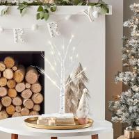 Lámpara De Árbol De Navidad Con 24 LED Para Decoración De Fiesta Y Dormitorio Luz Faeirita De Pascua Iluminación Nocturna Con Control USB Y 3 AA - details 4