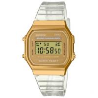 Casio Collection A168xesg-9adf Reloj De Pulsera Digital Para Unisex Color Dorado Correa de Goma Transparente. - details 2