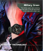 Reloj Electrónico Para Hombre SANDA 6197 Edición Coreana Deportivo Multifuncional Impermeable LED Estudiante Resistente Al Choque Con Pantalla LED Y Cronógrafo - details 4