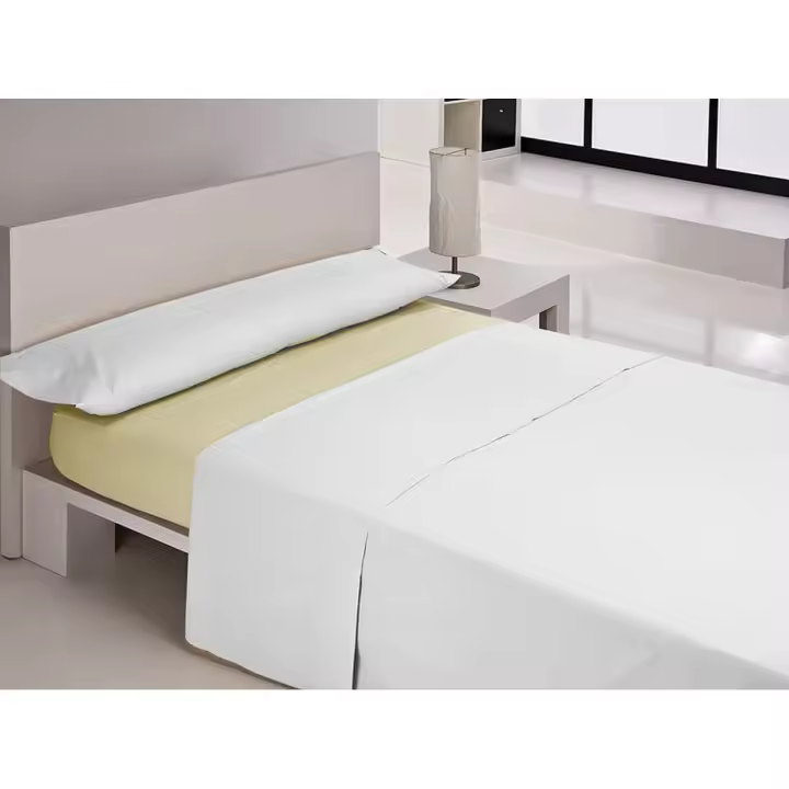 Sábana Bajera Ajustable Happy Home MIX COLORS Amarillo Cama de 200 200 x 200 + 30 cm - 1