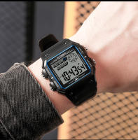 Reloj Digital Militar Para Hombre SYNOKE Exterior Retro Deportivo 5Bar Impermeable Multifuncional Luminoso Con Alarma Y Calendario - details 5