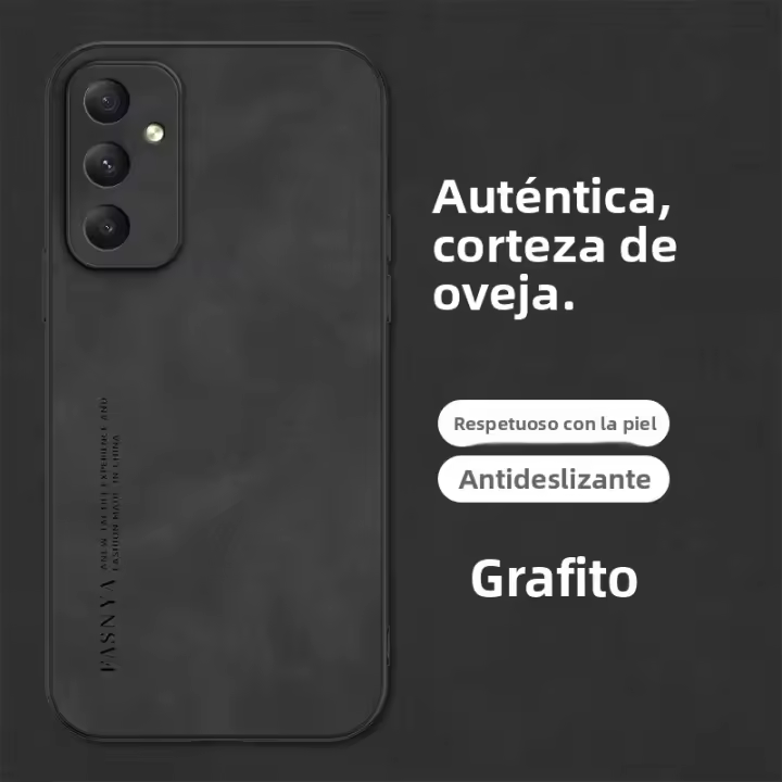 Funda De Cuero De Oveja Para Samsung Galaxy Shockproof A14 A24 A34 A54 A13 A32 A52 A23 A53 A73 A72 A12 A15 M53 M23 S20 S22 Antisuciedad Antiseña Antideslizante - 1