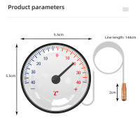 Termómetro De Dial Para Uso Doméstico Con Tubo De Capilar De 1.4m Medidor De Temperatura Para Neveras Horno Rango -40~+40℃/10-120℃ - details 7