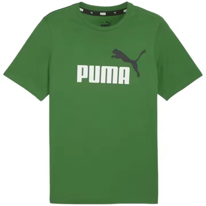 Camiseta de Manga Corta Puma Ess+ 2 Col Logo Tee para hombre en color verde - 1