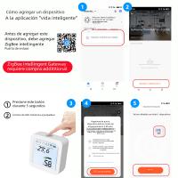 Sensor De Temperatura Y Humedad Inteligente ZigBee Tuya Con Pantalla LCD Iluminada Compatible Con Google Assistant Necesita Hub Tuya Zigbee - details 16