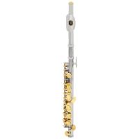 SLADE Piccolo C-tone En Tubo De Cobre Blanco Con Teclas De Plata Y Oro Set De Jugador Profesional De Flute Con Paño De Limpieza Caja De Cuero - details 4