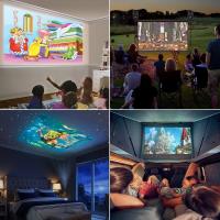 Mini proyector, proyector de vídeo LED para teléfono móvil Full HD para cine en casa, para uso en exteriores [C] - details 2
