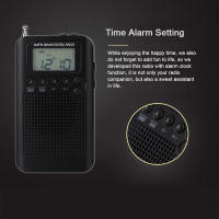 HRD-104 Radio Estéreo AM/FM Portátil Con Pantalla LCD De 1.3 Pulgadas Receptor De 2 Banda Digital Para Exteriores Con Cuerda De Auriculares - details 5