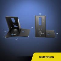 2PCS Soportes De Montaje Para Faros De Niebla LED Y Luz De Trabajo En Pilares a Del Parabrisas Para Jeep Wrangler 2007-2017 Accesorios Universales De Coche Material ABS Negro - details 3