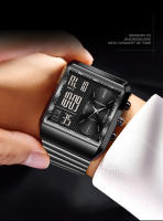 Reloj Militar FOXBOX Para Hombre De Lujo Cuadrado Digital Resistente Al Agua Y Shock Con Display LED Y Cuarzo Moda Deportiva - details 13