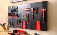 AREBOS Pared Herramientas Pared Perforada Pared Taller Pared Metálica 17 Piezas - details 1