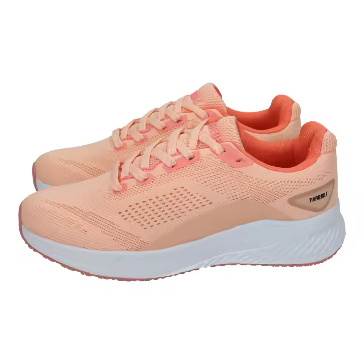 Deportivos marca PAREDES para mujer en color rosa. Zapatillas deportivas Paredes mujer, transpirables y ligeras, con suela amortiguadora Phylon+TPR y ajuste cómodo - 1