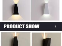 Lámpara De Pared LED 6W 10W IP65 Impermeable Aluminio Para Exterior Iluminación De Jardín Puerta Y Porche Luz Moderna Nórdica Interior 85-265V - details 5