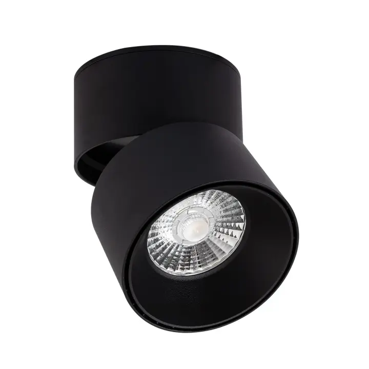 Ledkia Aplique LED 15W de Aluminio Circular Negro New Onuba 2700K Blanco Cálido - 1