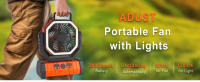 Ventilador Portátil Inalámbrico Con Luz LED Y Batería De Alta Capacidad De 20000mAh Para Camping Y Exteriores Incluye Gancho - details 7