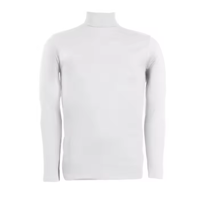 Mediawavestore Camiseta Hombre VKA29 Philip Manga Larga Térmica Interior Felpa Slim Fit Cuello Alto - 1
