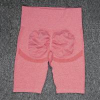 Shorts De Yoga De Cintura Alta Estirable Antigolpe Y Secado Rápido Para Mujer Material De Nylon Bloque Regular - details 9