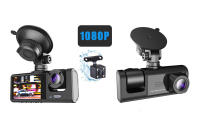 1080HP DVR Dashcam Cámara Coche, Camara Coche Vigilancia, Frontal e Interior y Trasera, 2 Pulgadas Pantalla, Soporte de Visión Nocturna Grabación en Bucle Bloqueo de una tecla - details 0