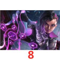 Póster De Anime Overwatch Widowmaker Arte De Pared Para Sala De Estar Decoración De Casa Material De Lienzo Sin Marco - details 7