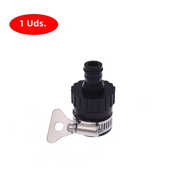 Conector De Riega Universal Para Grifo Jardín Adaptador De Agua Rápido Tubo De Riego Para Grifo Con Diámetro Inferior a 20mm Material De Goma - 1