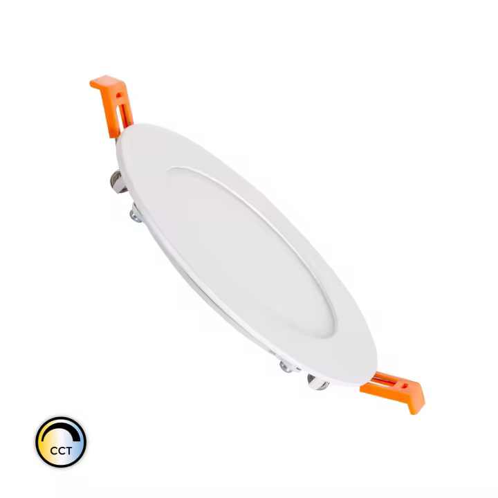 Ledkia Placa LED 6W Circular SwitchCCT Corte Ø 110 mm Compatible con Mando RF V2 Seleccionable (Cálido-Neutro-Frío) - 1