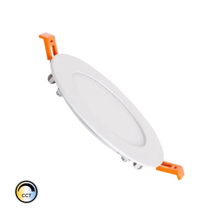 Ledkia Placa LED 6W Circular SwitchCCT Corte Ø 110 mm Compatible con Mando RF V2 Seleccionable (Cálido-Neutro-Frío) - 1