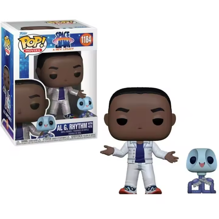 Funko Pop! Space Jam: Nuevas Leyendas - Al G. Rhythm con Pete (Metálico), 59247, Nº1184 - 1