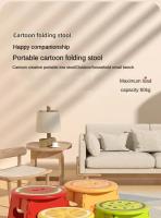 Nueva Silla Plegable De Plástico Grueso Creativa Con Dibujos Para Exteriores Y Uso Doméstico Pequeño Banquillo Para Niños Regalos - details 0