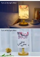Lámpara De Mesa LED Cuadrada Decorativa De Flor De Cerezo Luz Nocturna Dimmerable Estilo Chino Sencilla Para Dormitorio Lámpara De Borde - details 5