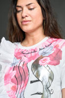 Camiseta Recuerda de Anabel Lee. Top de corte recto y suelto, de manga corta y cuello redondo - details 0