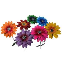 Palos De Jardín Con Flores De Metal En 8 Colores Rustproof Para Decoración De Exterior Y Patio Arte De Jardín Y Ferretería - details 9