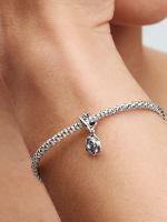 Pandora - Charm Colgante Rosa en Flor-Plata de Lei - details 0