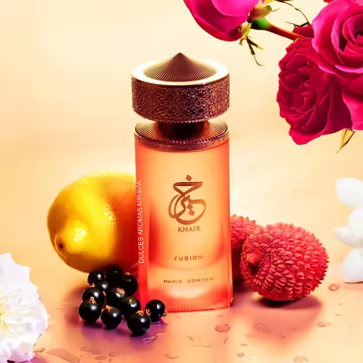 Khair Fusion de Paris Corner Perfume árabe Unisex Afrutado Fresco Dubái Oriental - 100ml - 1