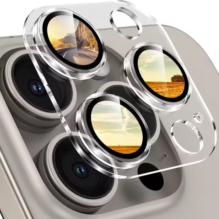 Protector De Lente De Cámara Para iPhone 16 15 14 13 11 pro Max 12 Mini plus Lente Cubierta Accesorios Para Cámara Móvil - 1